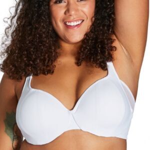 Trusst Lingerie White  Naomi Full Figure 40D Bra